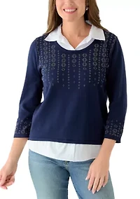 Petite Textured Sweater