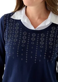 Petite Textured Sweater