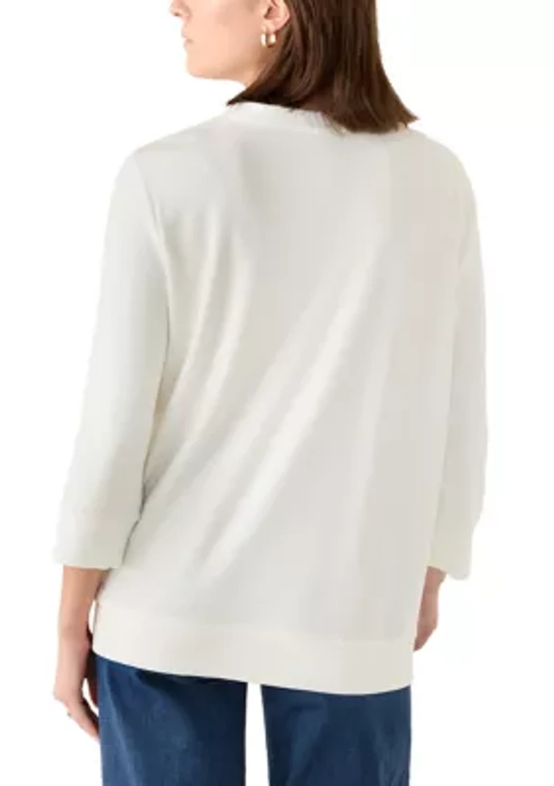 Women's CJ Soutache Floral Embroidery Top