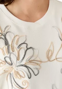 Women's CJ Soutache Floral Embroidery Top