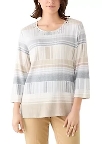 Women's CJ Geo Striped Blouse