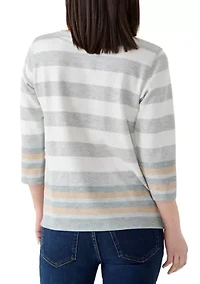 Petite Star Stripe Top