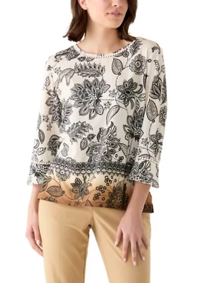 Women's Ombré Printed Blouse