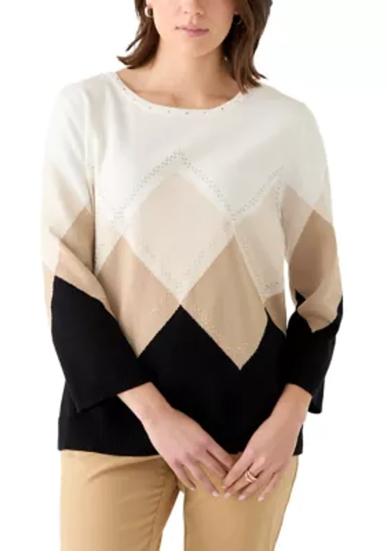 Women's Argyle Sweater