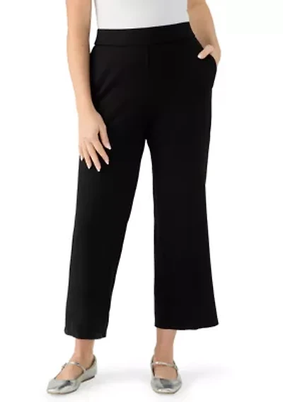 Petite Scuba Ankle Pants