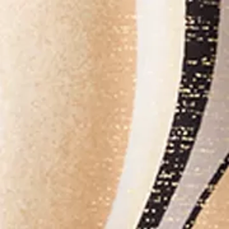 Petite Swirl Patch Print Top with Rhinestones