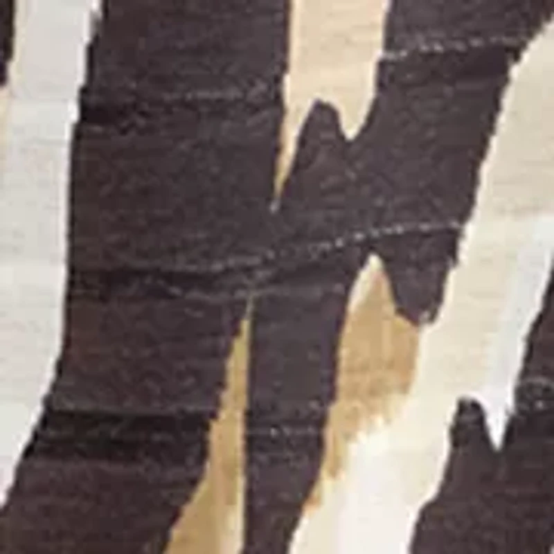 Petite 3/4 Sleeve Animal Print Top