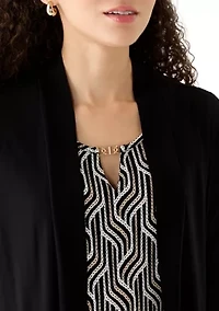 Petite Keyhole Stitch Top