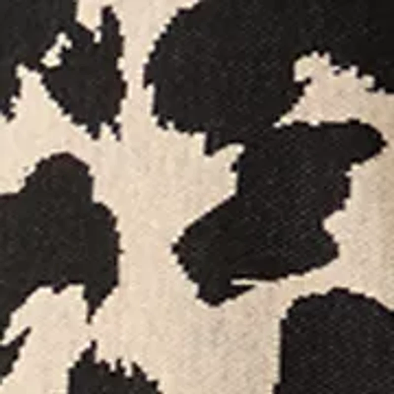 Petite 3/4 Sleeve Animal Print Top