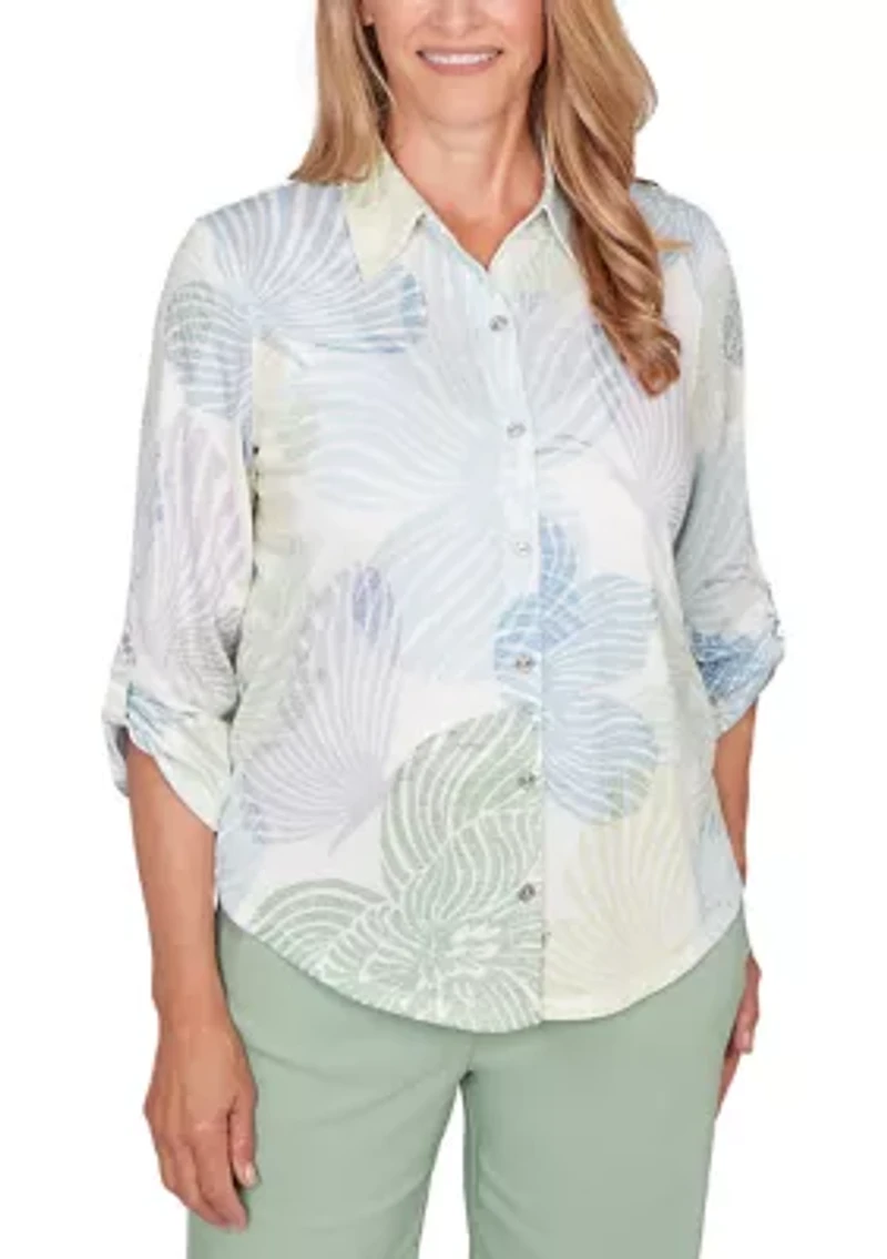 Women's St. Augustine Abstract Floral Top