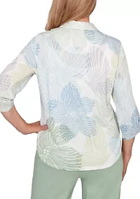 Women's St. Augustine Abstract Floral Top