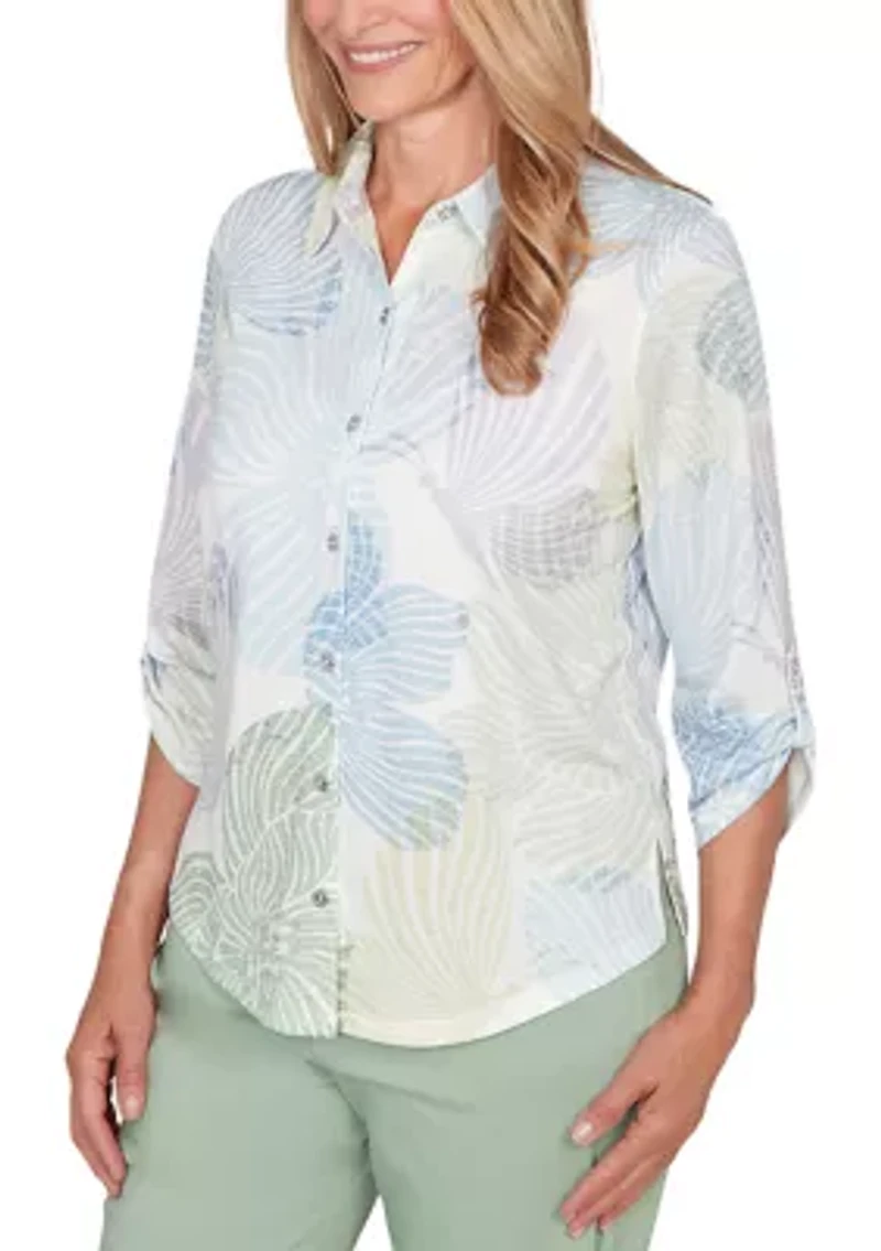 Women's St. Augustine Abstract Floral Top