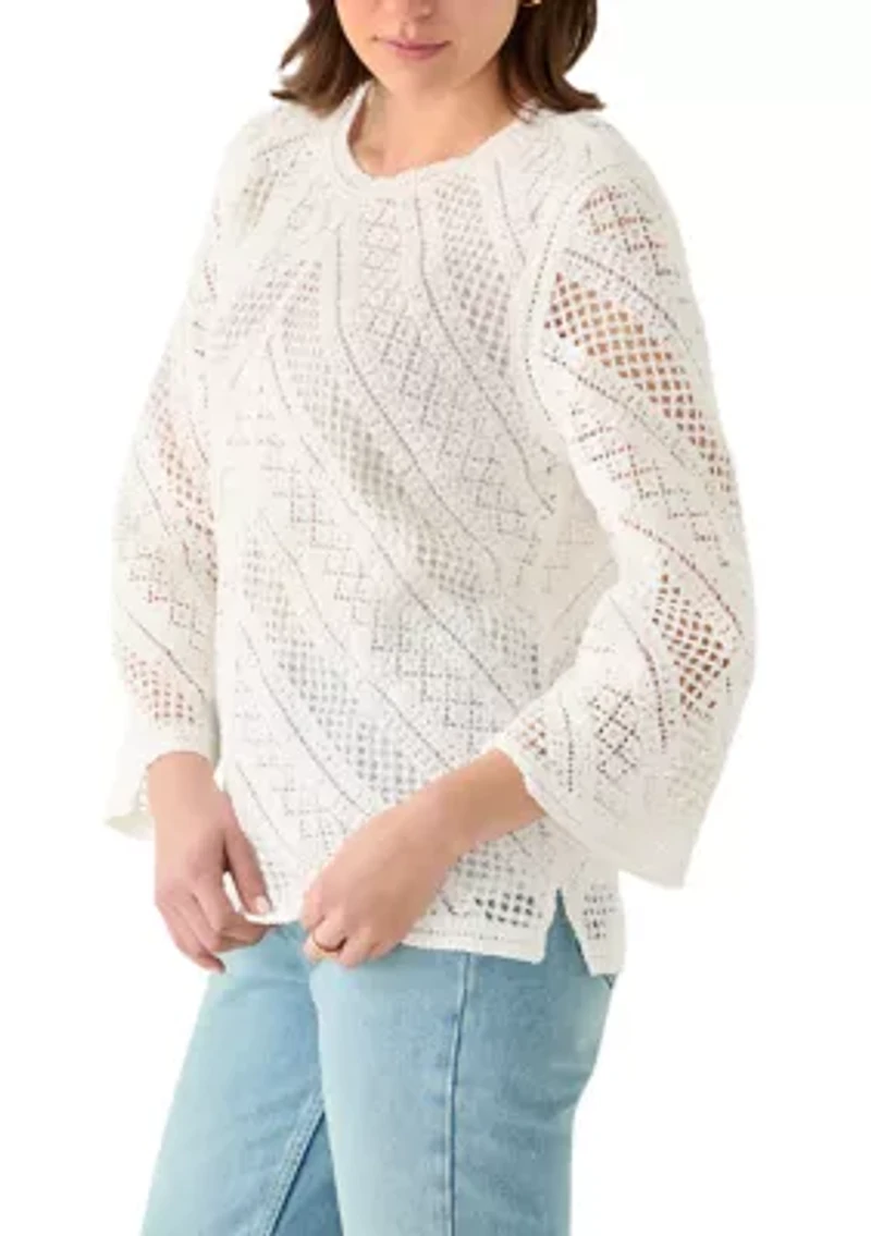 Women's St. Augustine Chevron Crochet Top