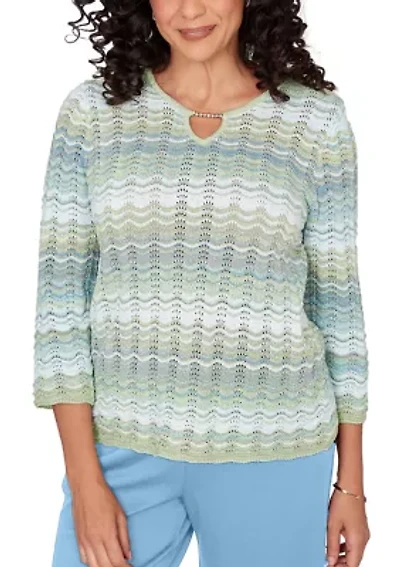Women's St. Augustine Space Dye Texture Sweater