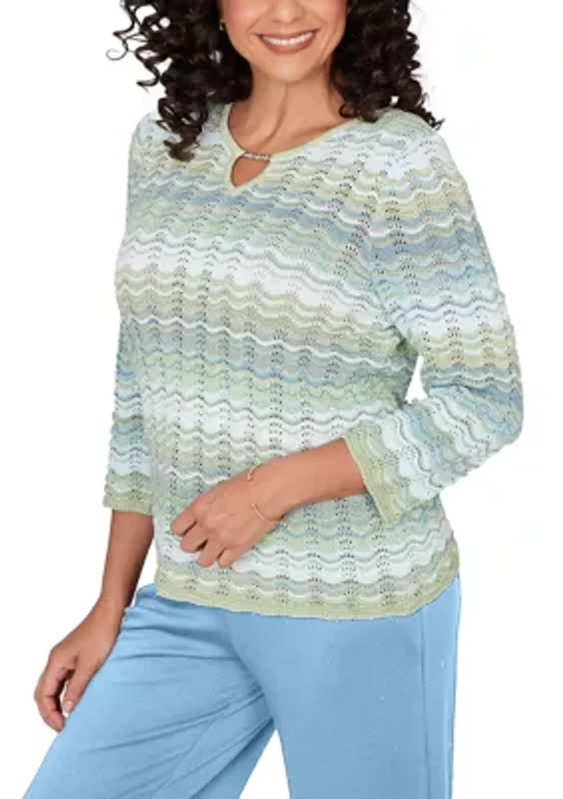 Women's St. Augustine Space Dye Texture Sweater