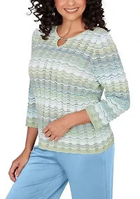 Women's St. Augustine Space Dye Texture Sweater