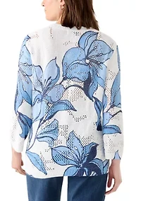 Women's St. Augustine Abstract Floral Print Sweater