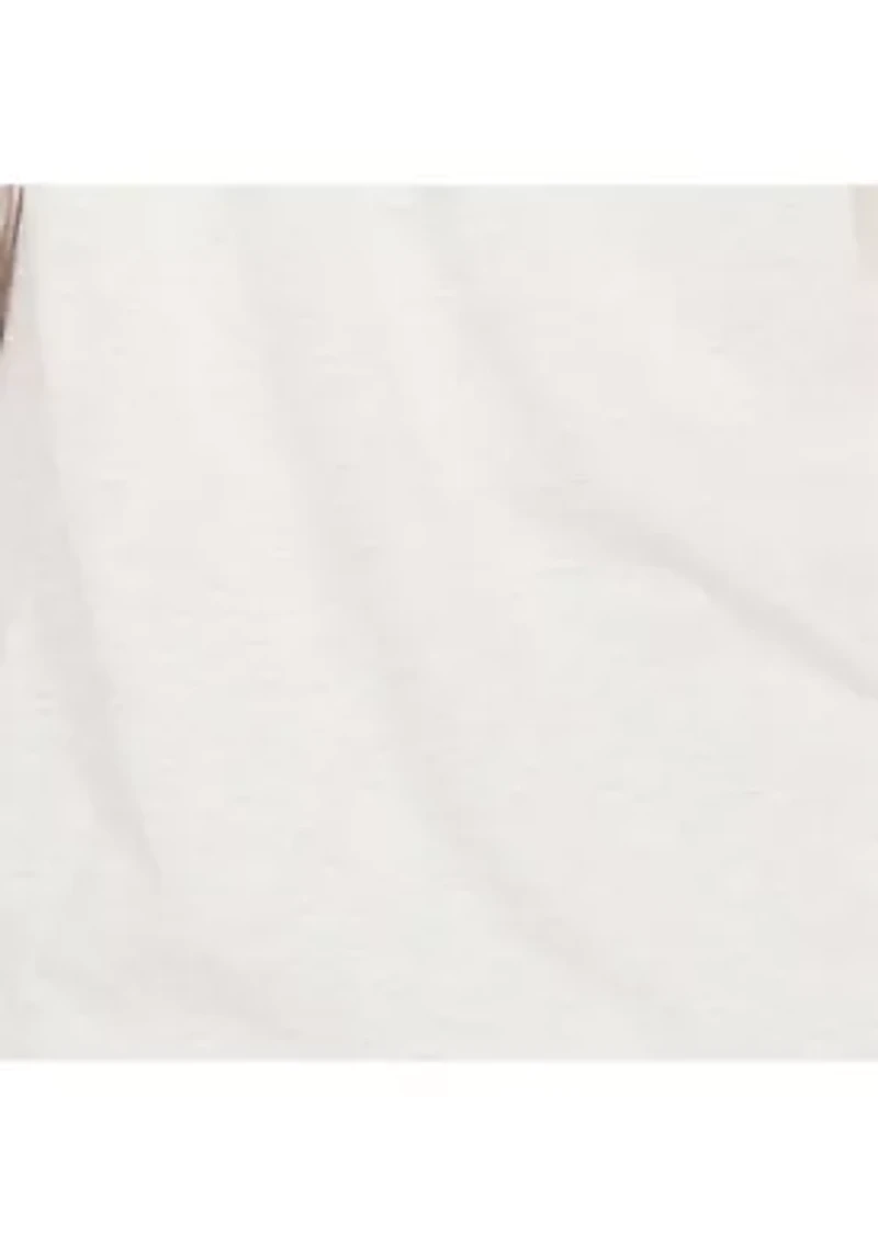 Plus St. Augustine Medallion Embroidered Yoke Knit Top