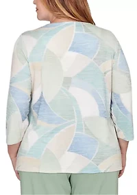 Plus St. Augustine Stained Glass Print Top