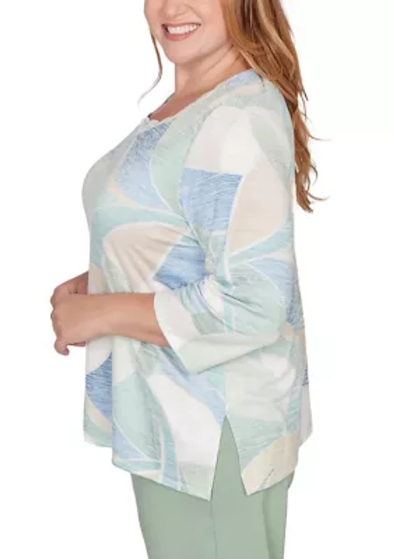 Plus St. Augustine Stained Glass Print Top