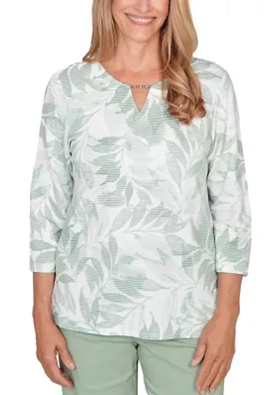 Petite St. Augustine Monotone Leaves Top