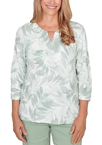 Petite St. Augustine Monotone Leaves Top