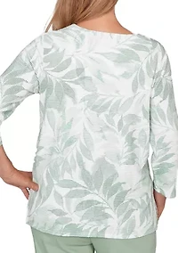 Petite St. Augustine Monotone Leaves Top