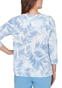 Petite St. Augustine Monotone Leaves Top