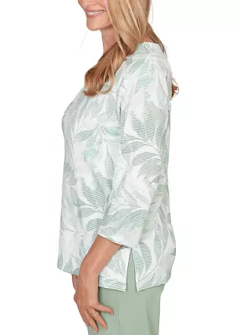 Petite St. Augustine Monotone Leaves Top