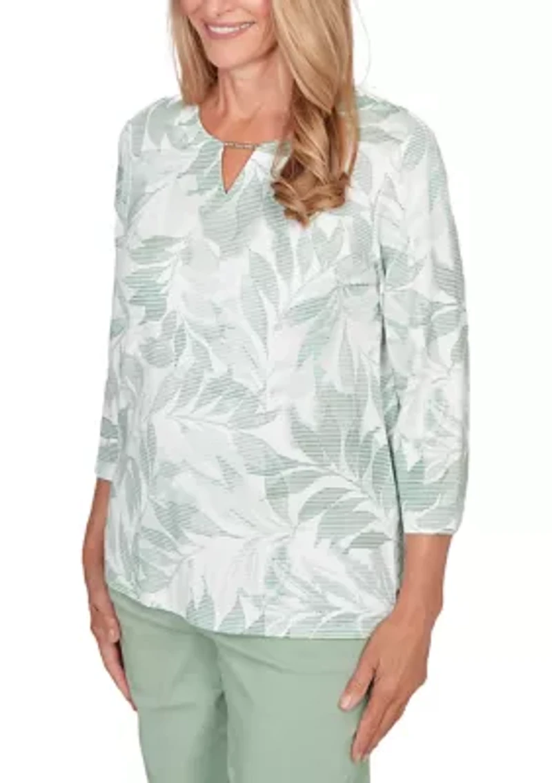 Petite St. Augustine Monotone Leaves Top