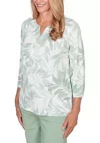 Petite St. Augustine Monotone Leaves Top