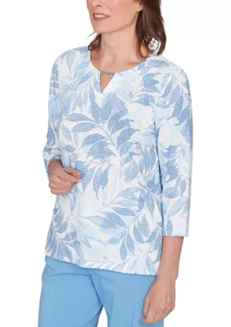 Petite St. Augustine Monotone Leaves Top