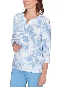 Petite St. Augustine Monotone Leaves Top