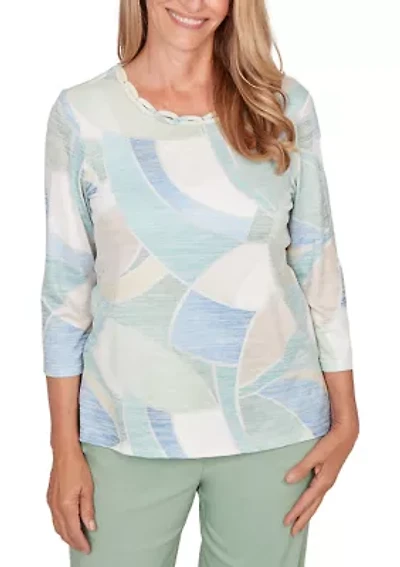 Petite St. Augustine Stained Glass Print Top