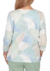 Petite St. Augustine Stained Glass Print Top