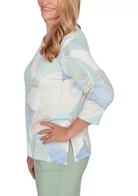 Petite St. Augustine Stained Glass Print Top