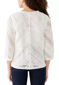 Petite St. Augustine Chevron Crochet Top