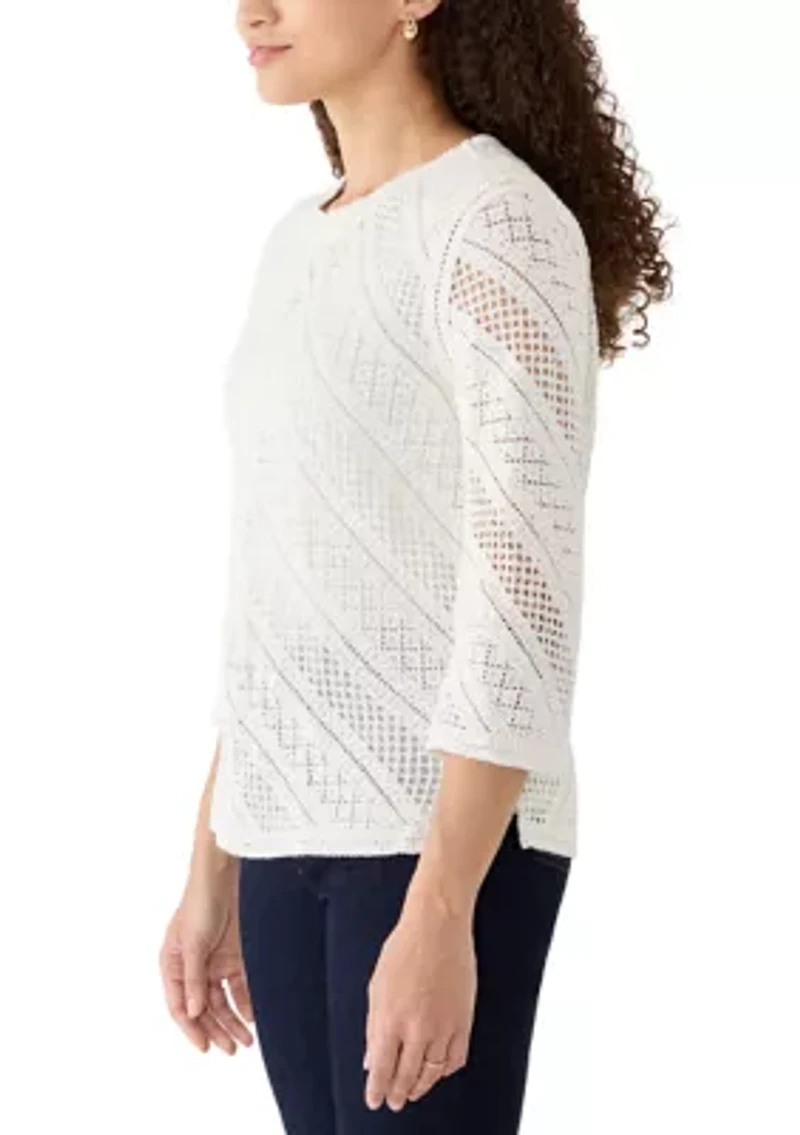 Petite St. Augustine Chevron Crochet Top
