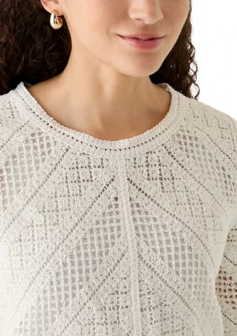 Petite St. Augustine Chevron Crochet Top