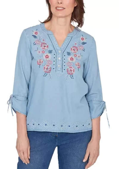 Women's Austin Embroidered Top