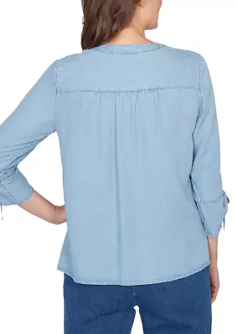 Women's Austin Embroidered Top