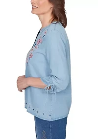 Women's Austin Embroidered Top