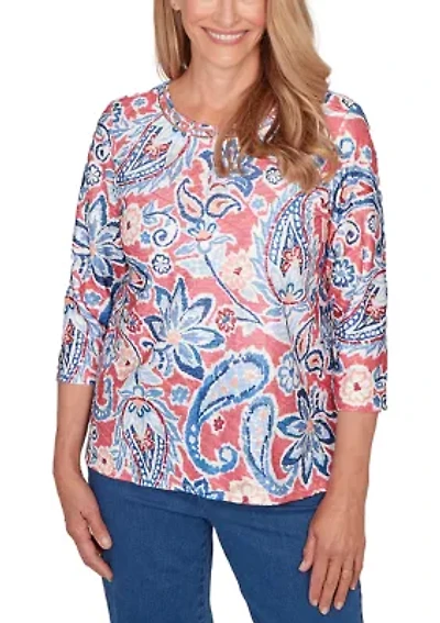 Women's Austin Paisley Floral Top