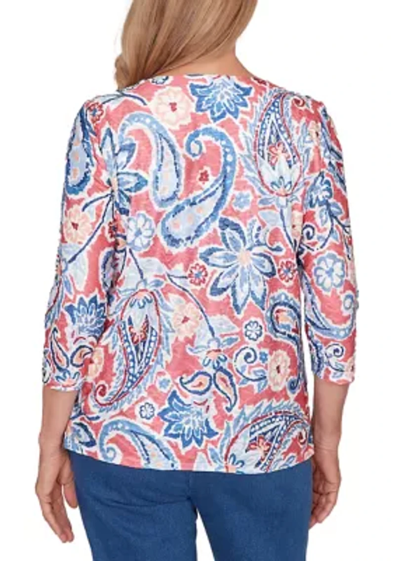 Women's Austin Paisley Floral Top