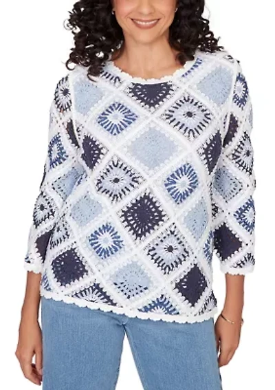 Women's Missy Austin Diamond Crochet Top