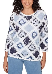 Women's Missy Austin Diamond Crochet Top