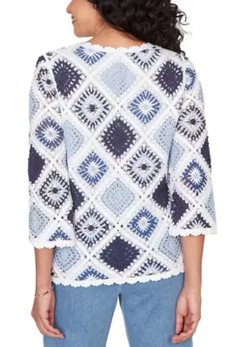 Women's Missy Austin Diamond Crochet Top