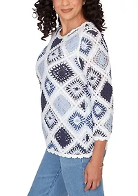 Women's Missy Austin Diamond Crochet Top