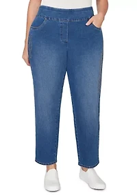 Plus Austin Proportioned Short Geo Heat Set Pant