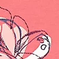 Plus Austin Asymmetric Etched Floral Top